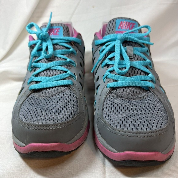 Size 9 - Nike‎ Dual Fusion Run 2 Gray Pink Women’s Running Trainers Sneakers - Picture 1 of 8